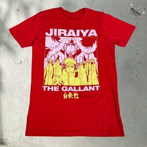 Vtg 2002 Masashi Kishimoto | Official Naruto Jiraiya the Gallant anime tee Small